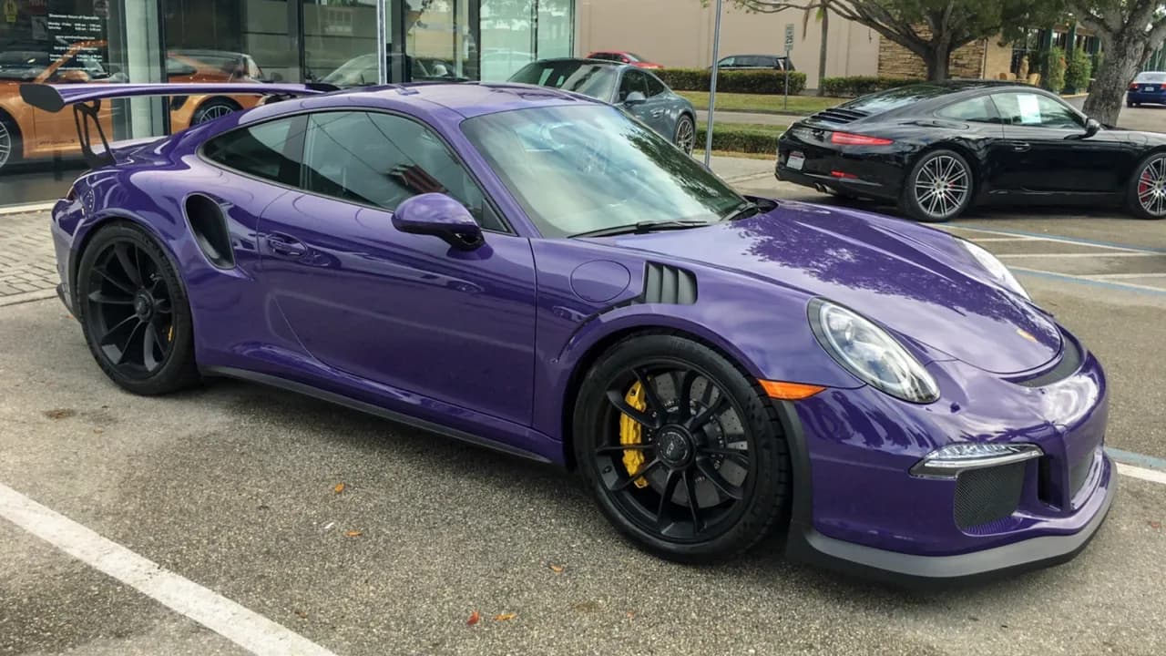 2016 porsche 911 gt3 rs in ultra violet